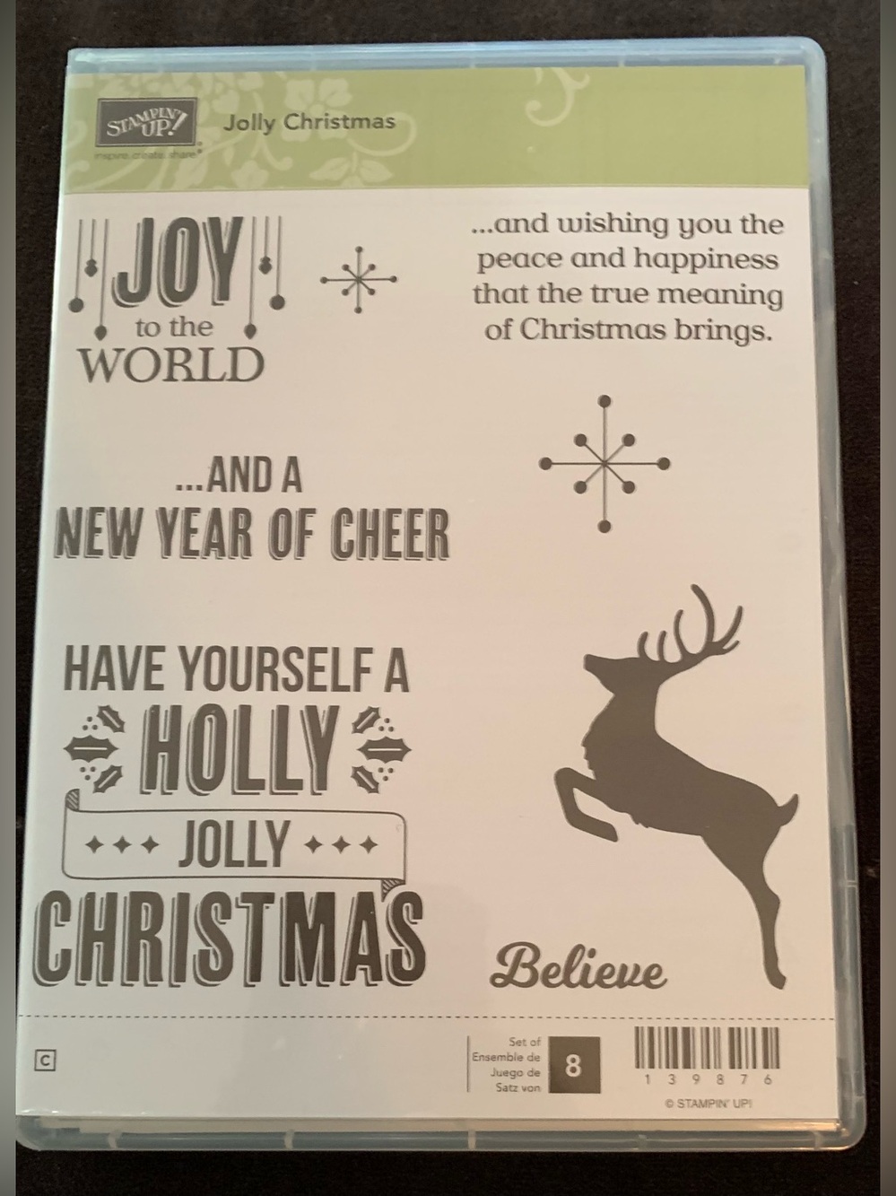 Stampin' Up! Jolly Christmas Stamp Set - Only 1 Stamp Used Once